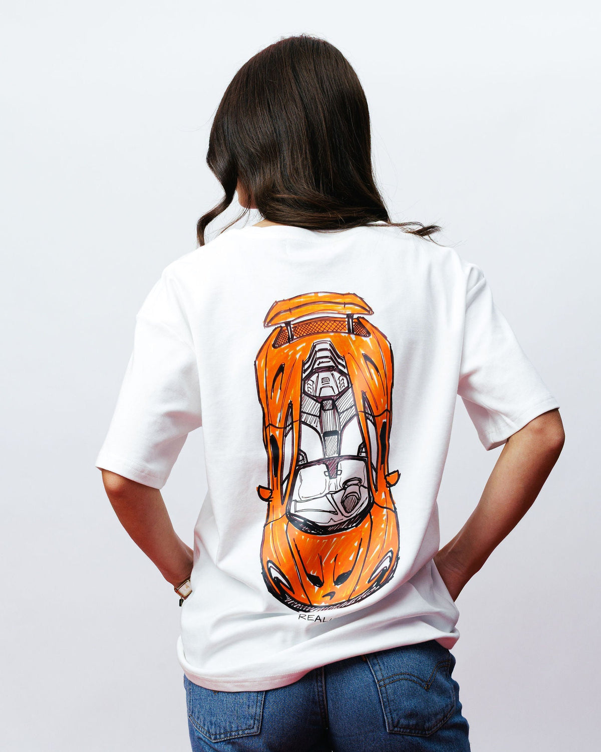 P1 Marker Tee, on model