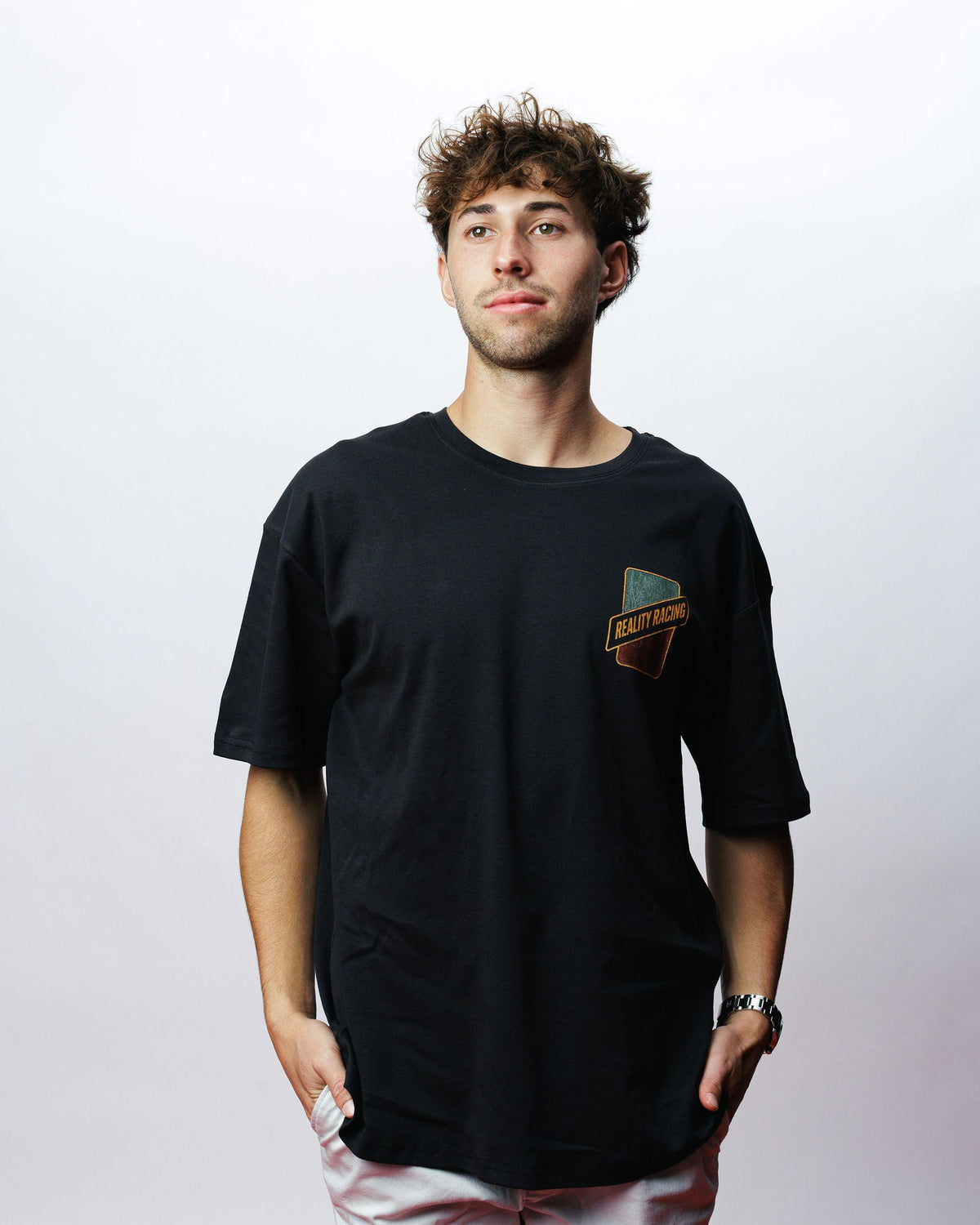 Cheetah Oil Tee, on model