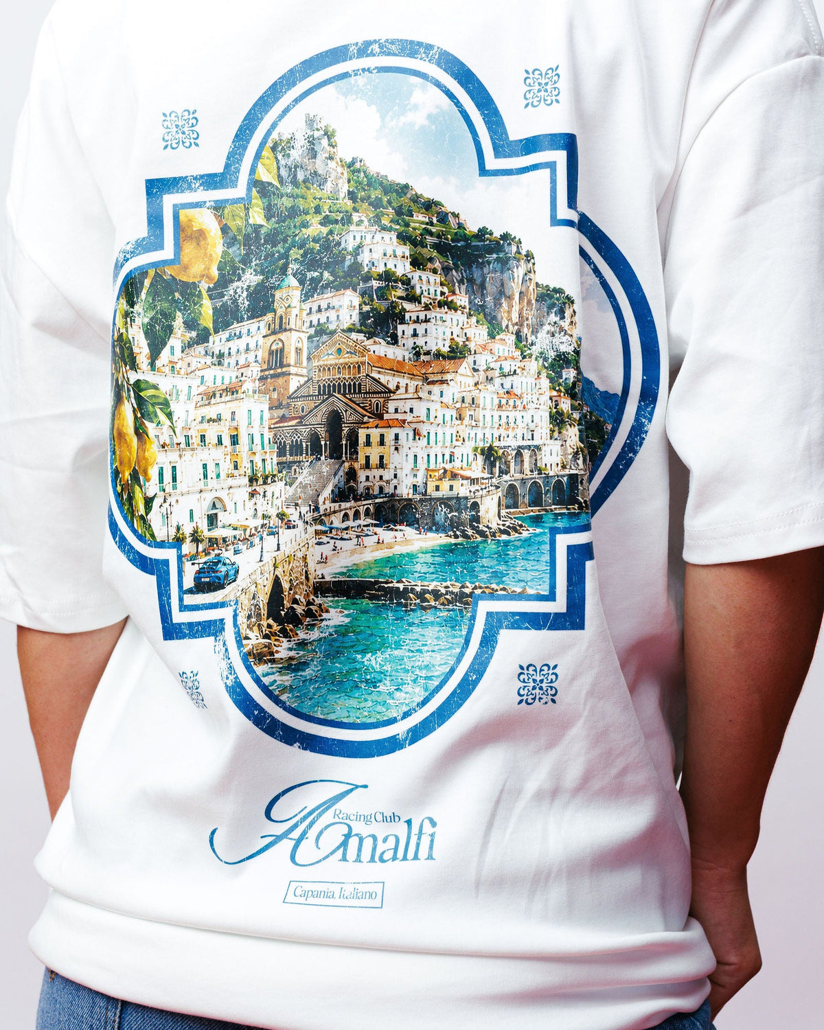 Amalfi Summer Tee, on model