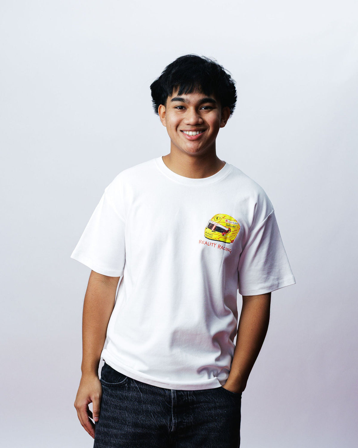 Hamilton Crayon Tee, on model
