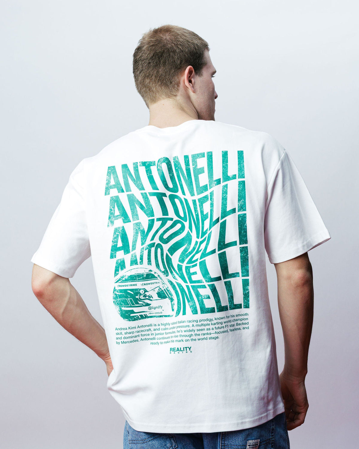 Antonelli Swirl Tee, on model