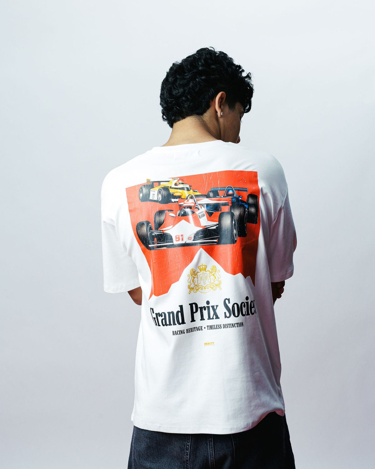Grand Prix Society Tee, on model
