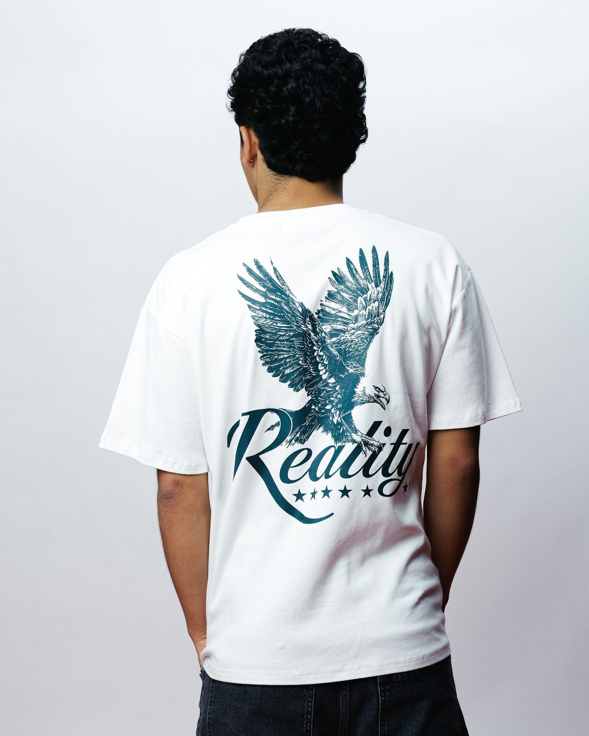 Reality Eagle Tee, on model