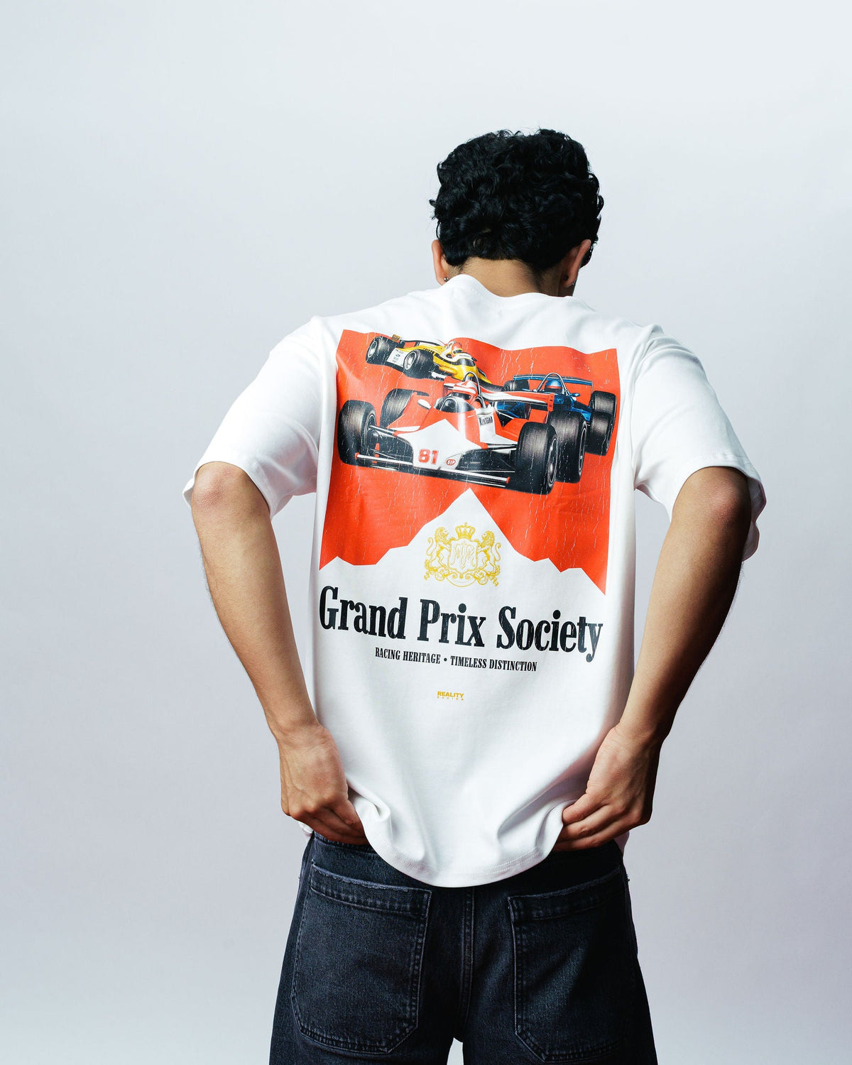 Grand Prix Society Tee, on model