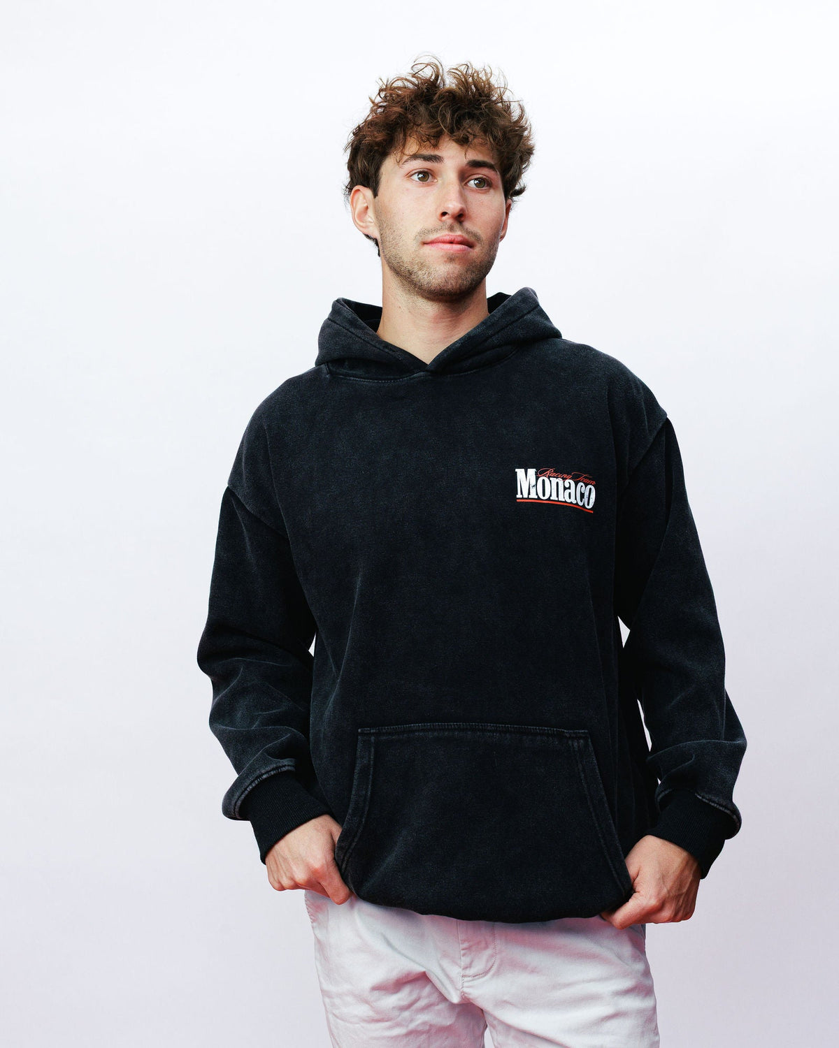 Monaco Hoodie, on model