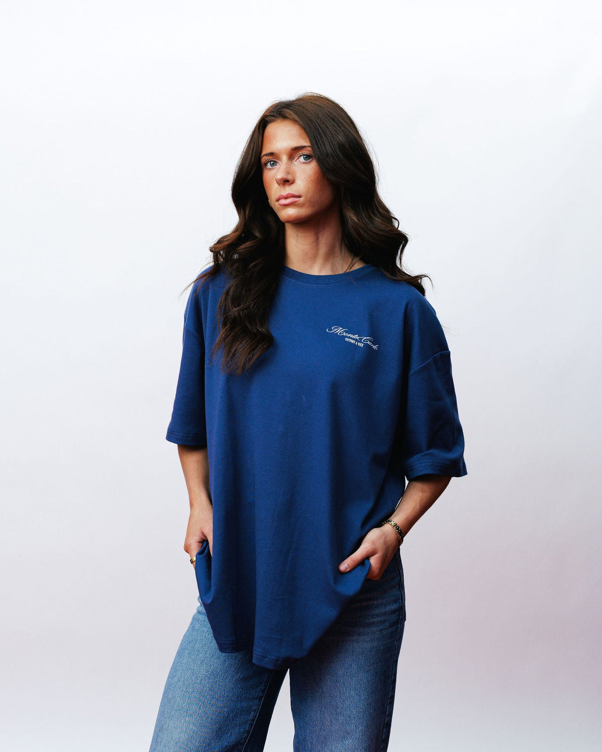 Victory & Vice Tee, on model