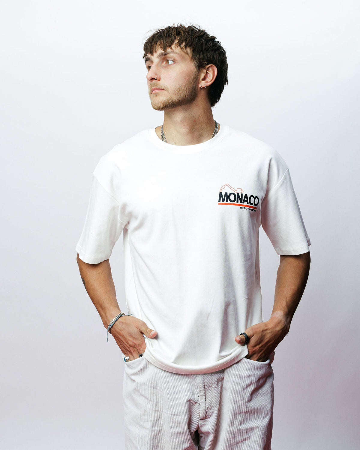 Monaco Grand Prix Tee, on model