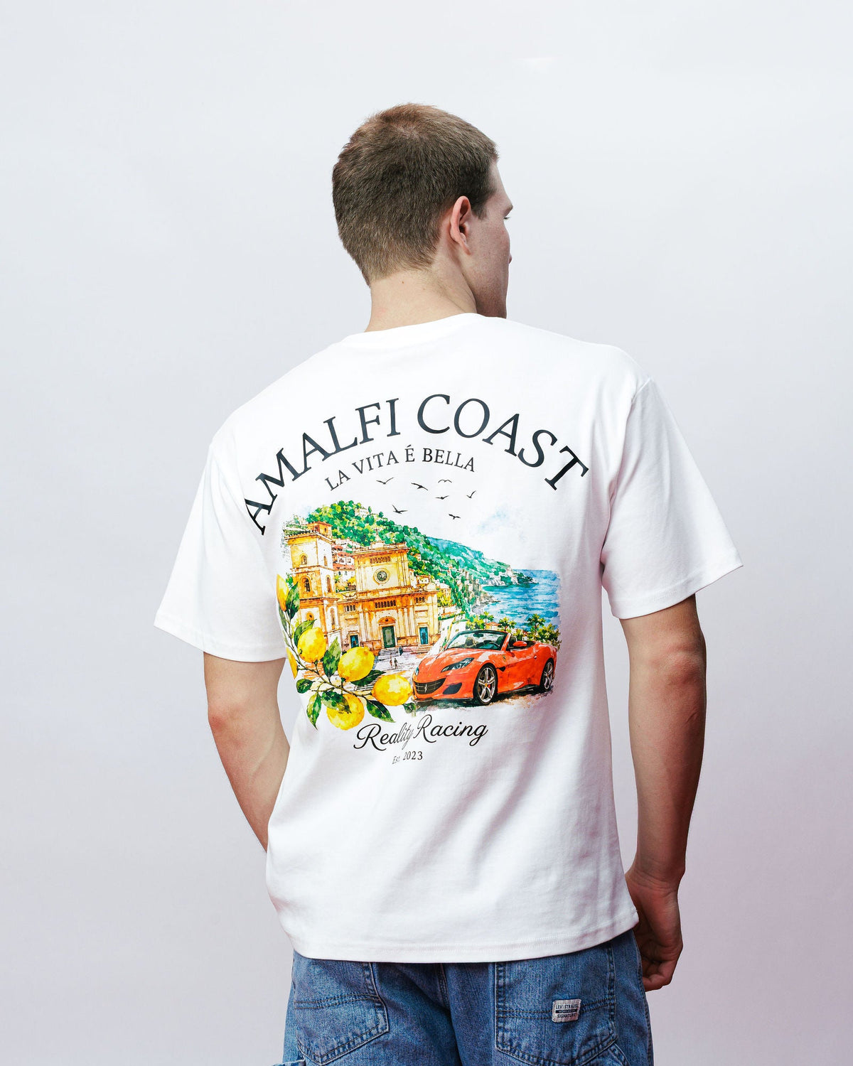 Amalfi Coast Tee, on model