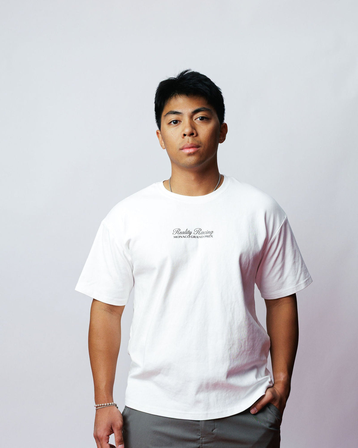 Monaco Harbour Tee, on model