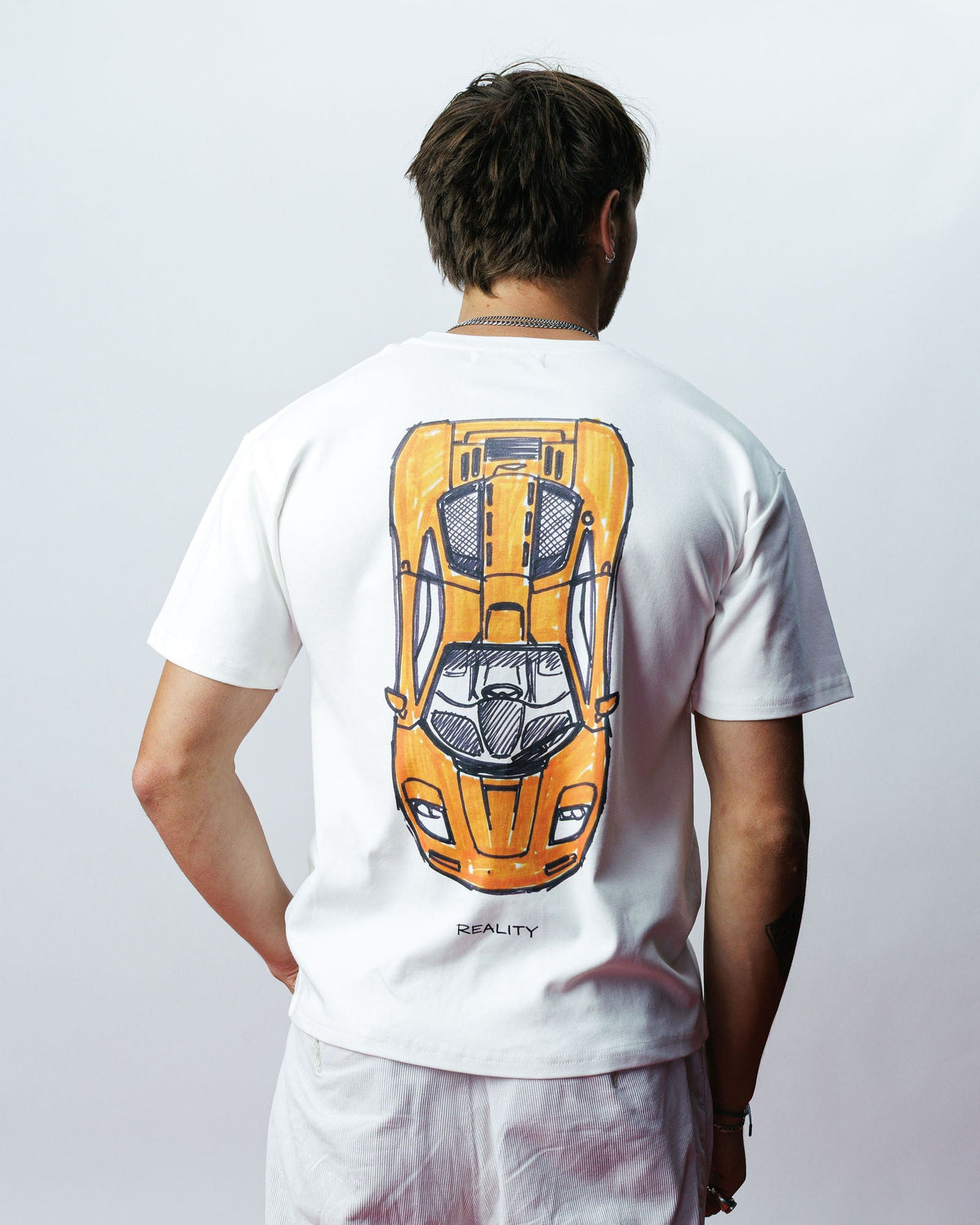 Mc-F1 Marker Tee, on model
