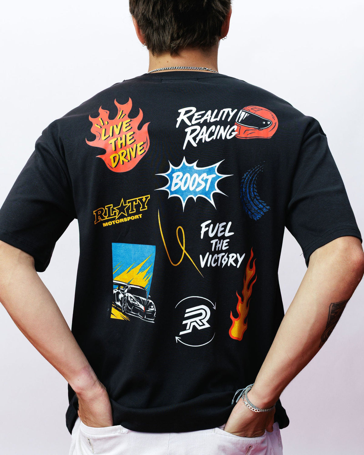 Reality Icons Tee, on model