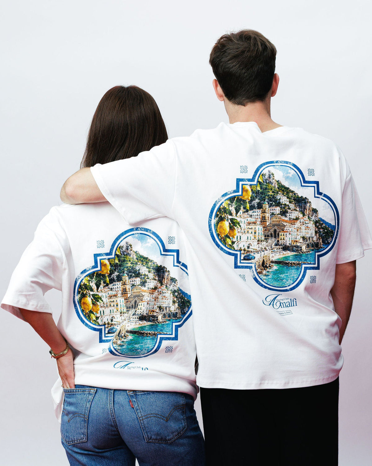 Amalfi Summer Tee, on model