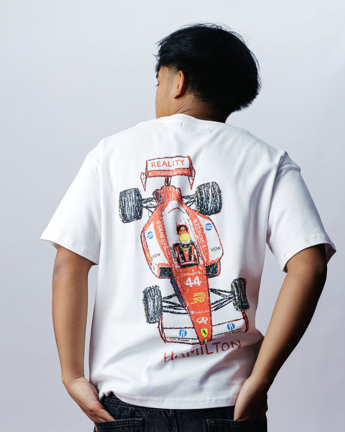 Hamilton Crayon Tee, on model
