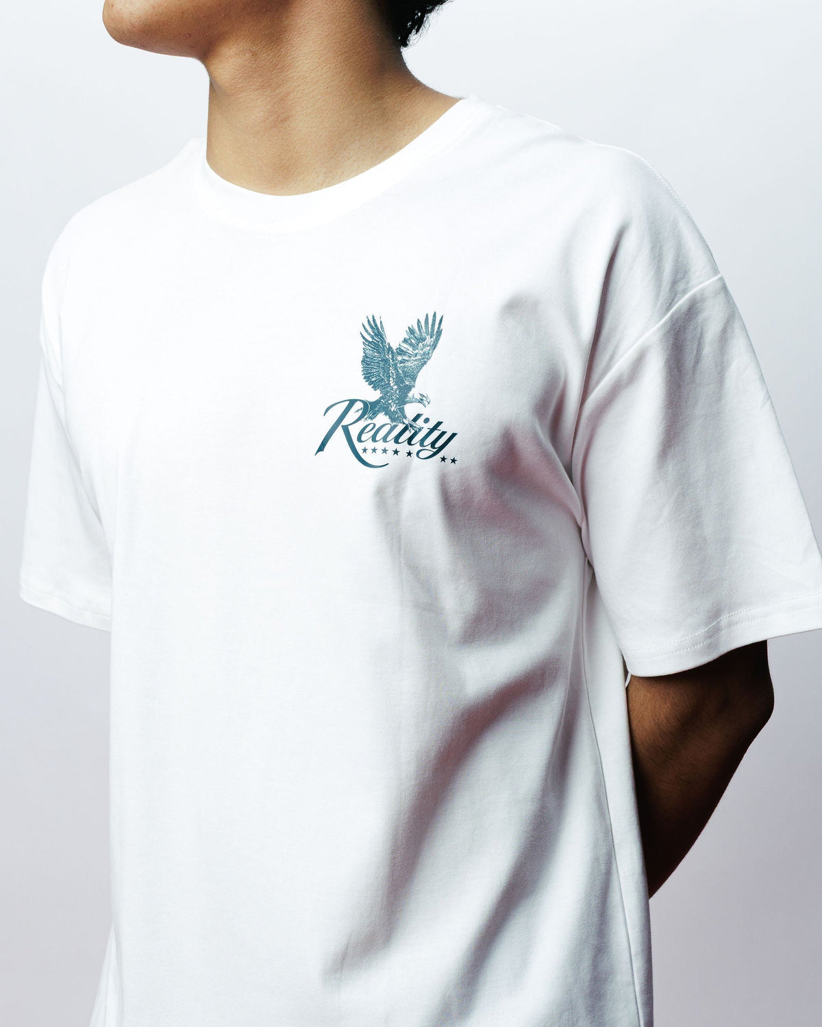 Reality Eagle Tee, on model