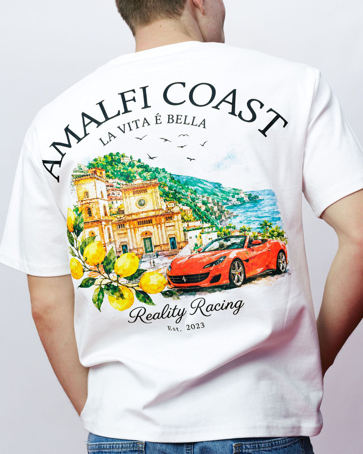Amalfi Coast Tee, on model