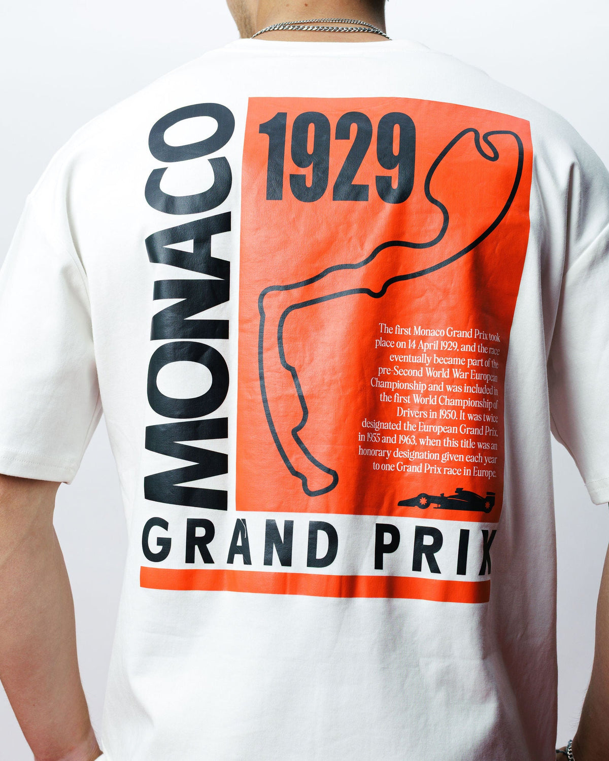 Monaco Grand Prix Tee, on model