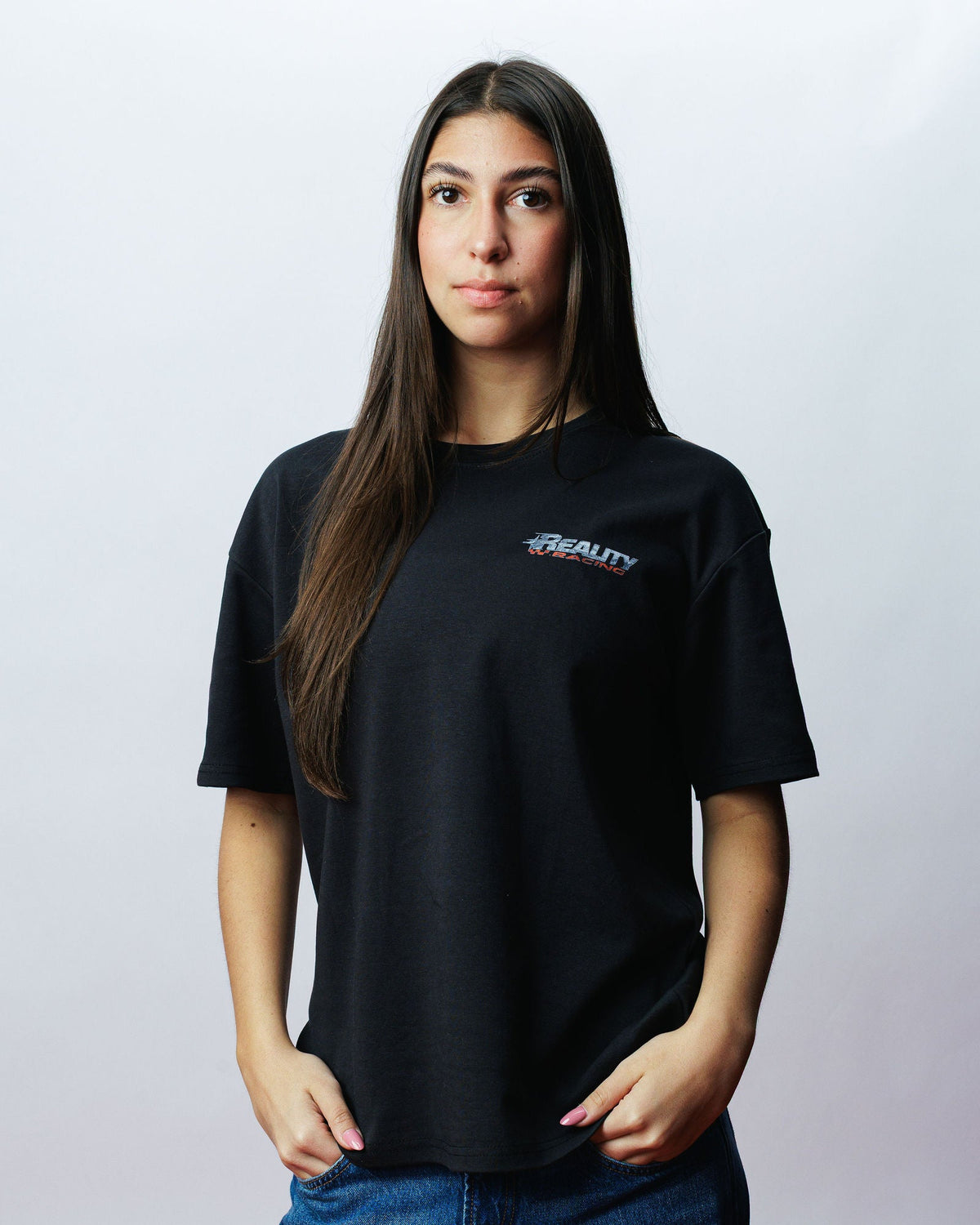 Reality Firehorse Tee, on model