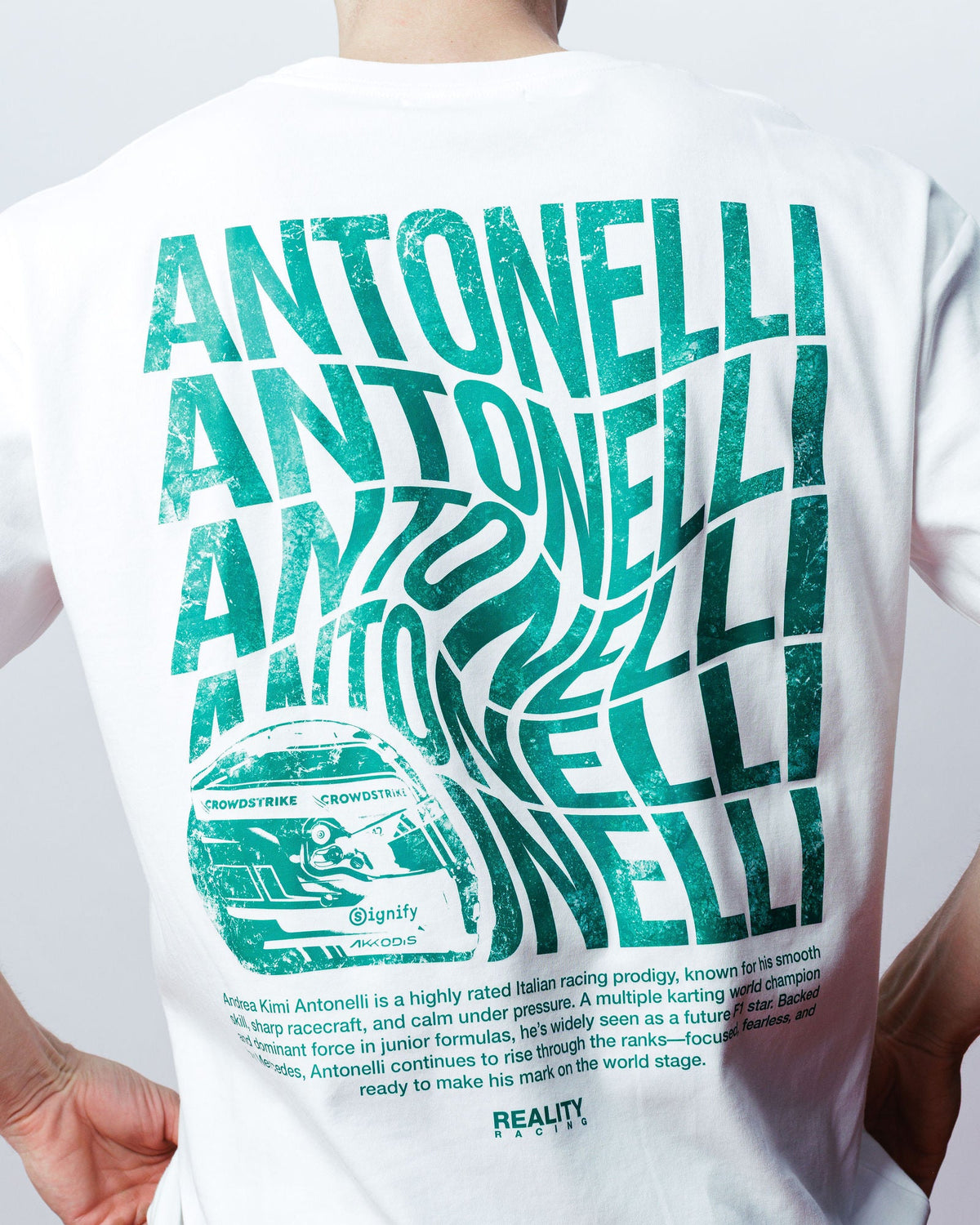 Antonelli Swirl Tee, on model