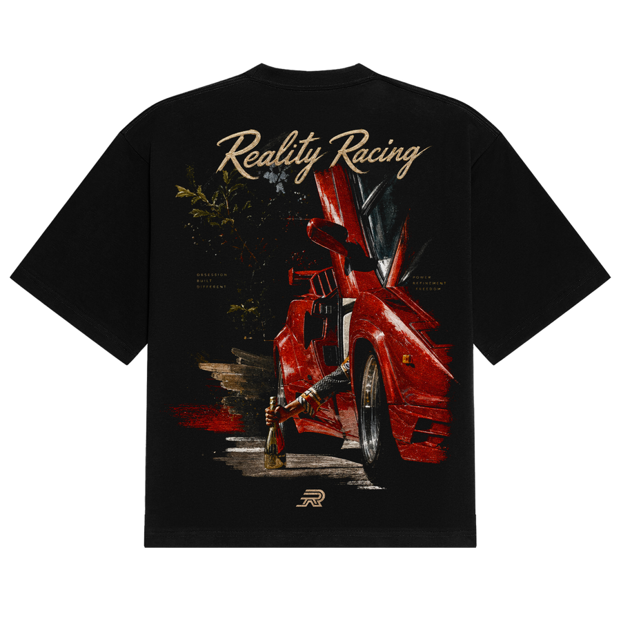 RR Lambo and Champagne Tee — back