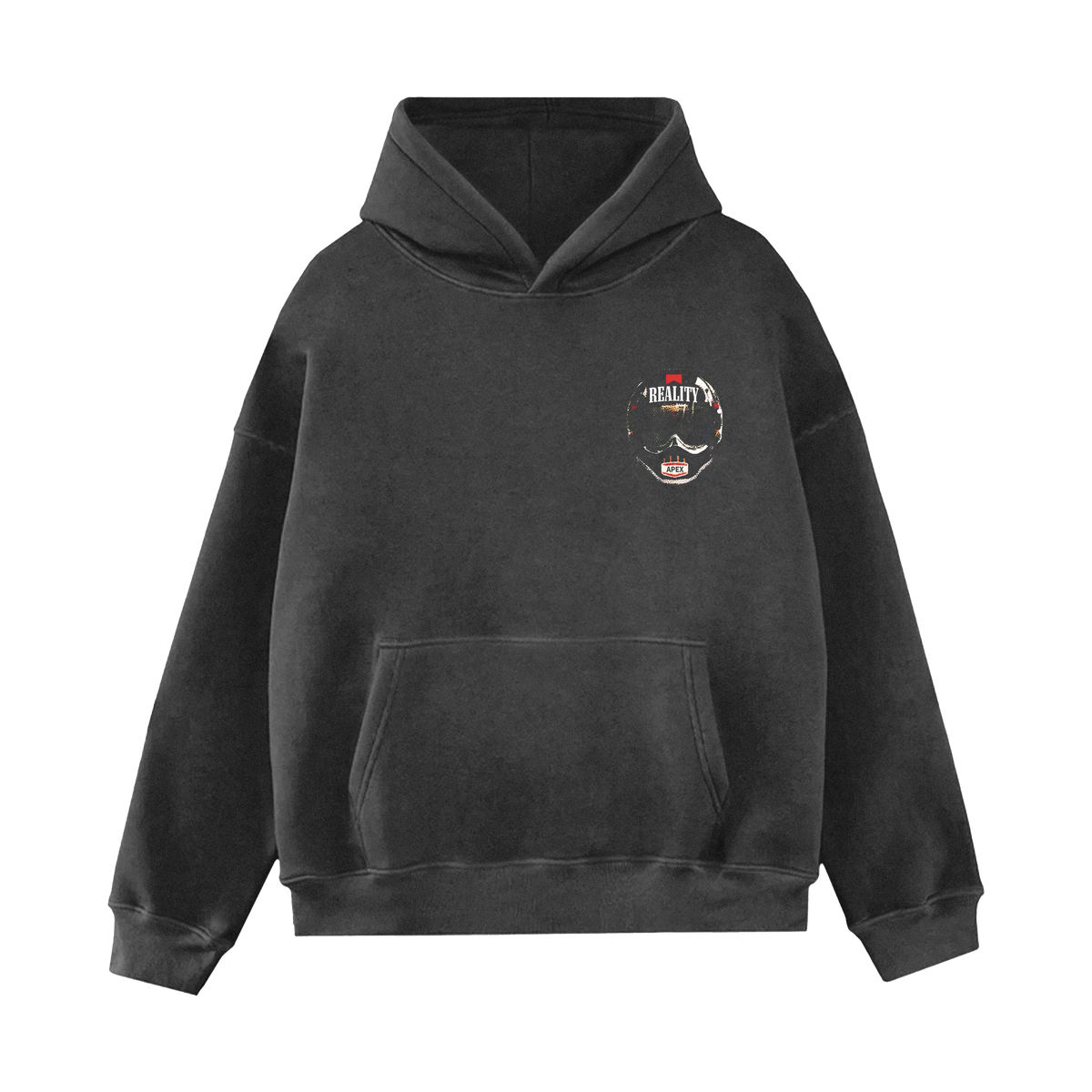 Reality Helmet Hoodie, front