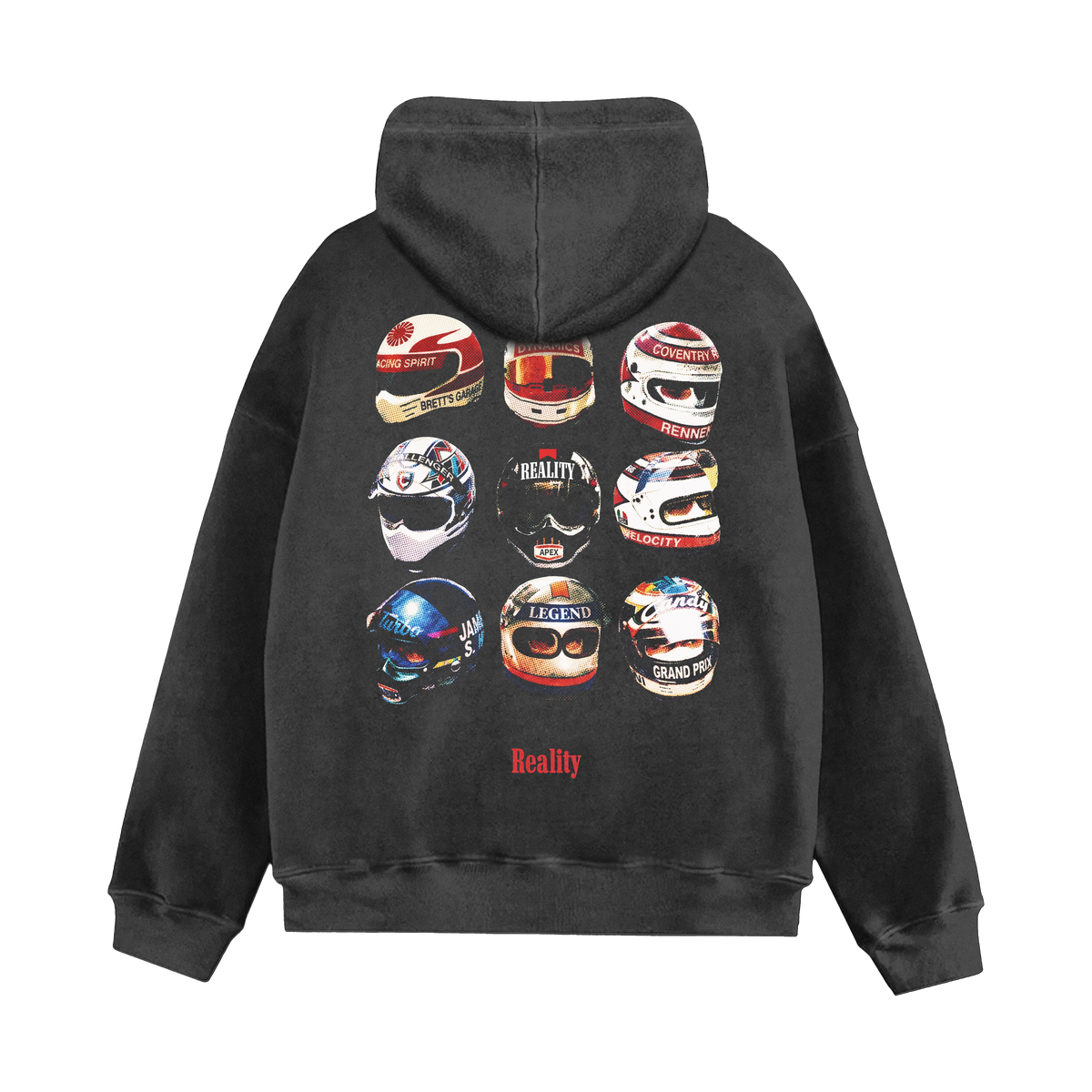 Reality Helmet Hoodie, back