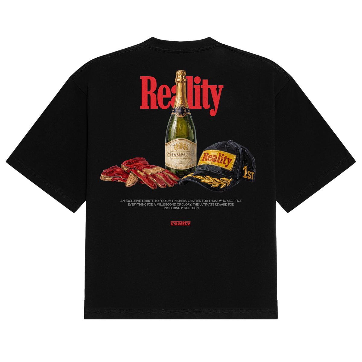 Victory Tee, Black, back