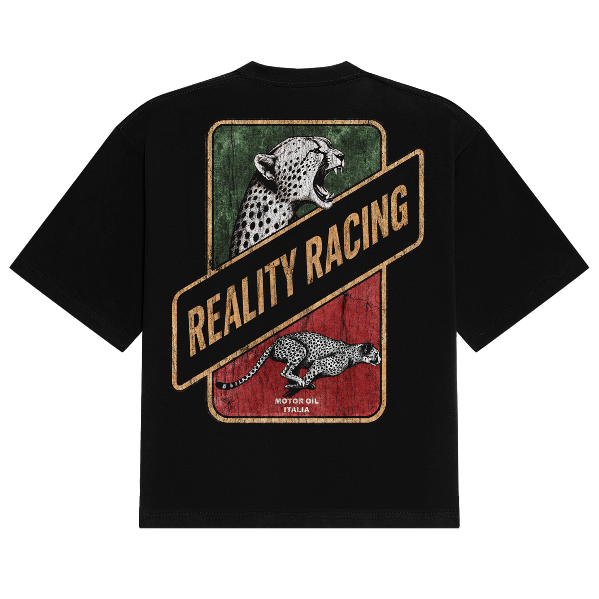 Reality Motor Oil Tee — back