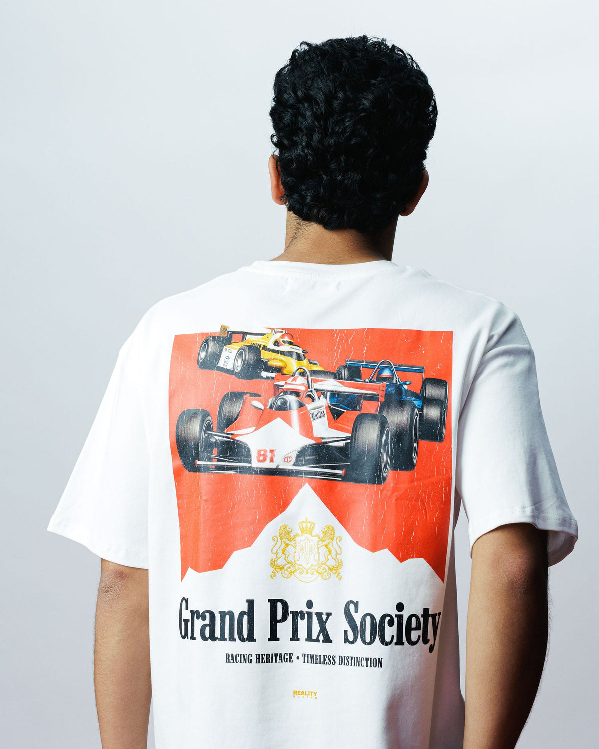 Grand Prix Society Tee, on model