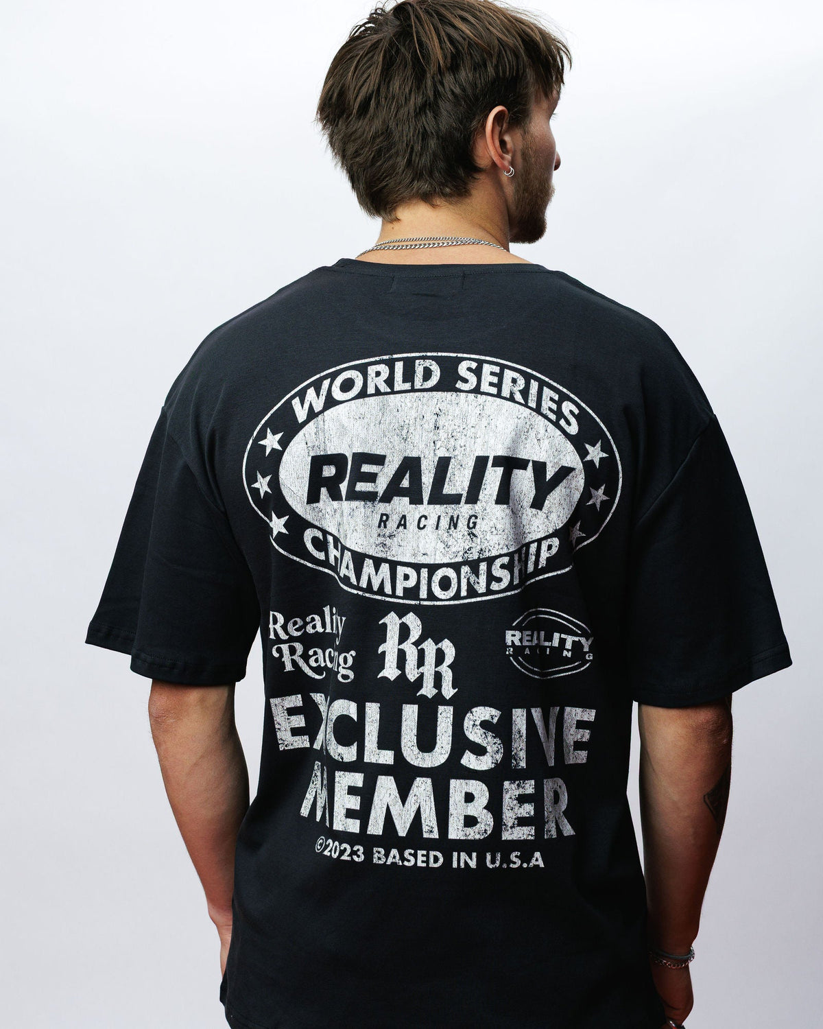 Reality Exclusive Members Tee, on model