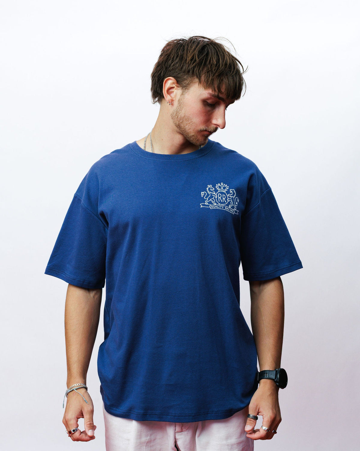 Drawn To Race Tee, on model
