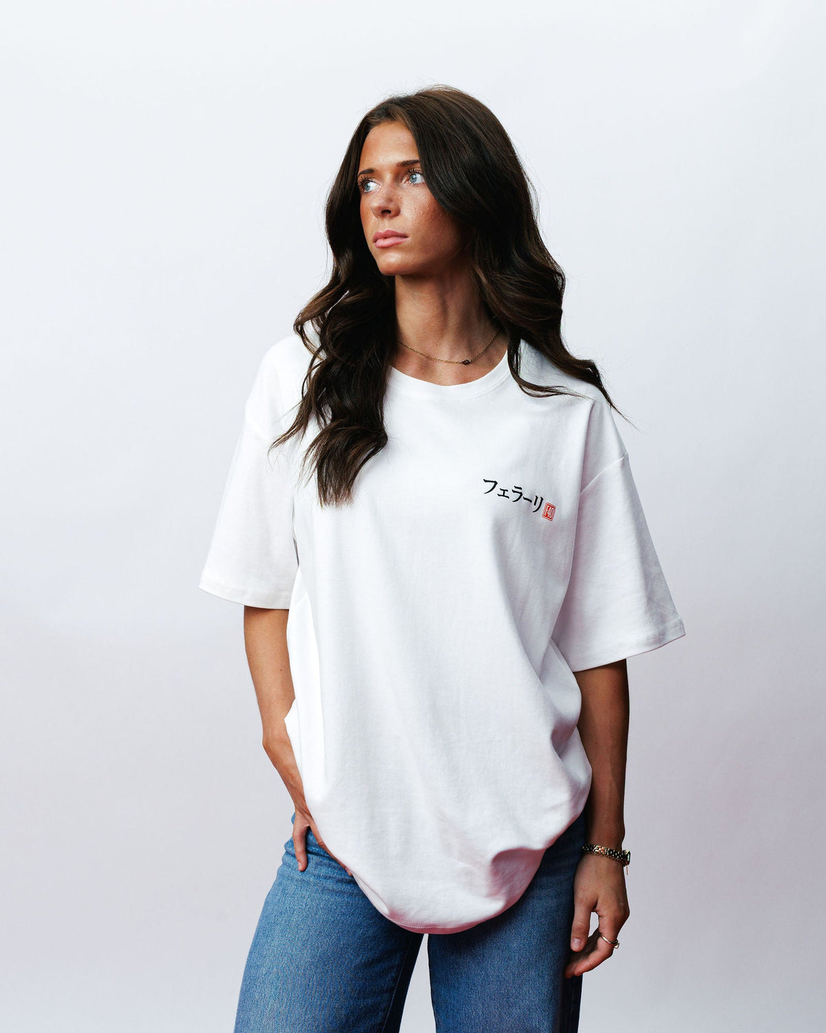 F40 Sakura Tee, on model