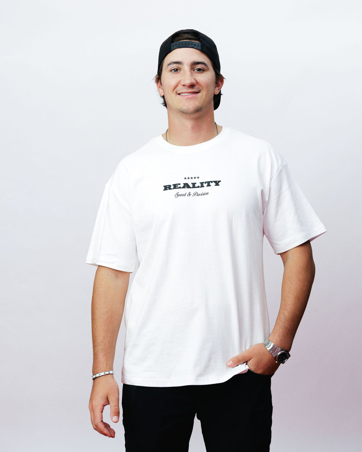 Reality Speed Tee, on model